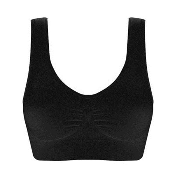 sports bra women's double layer sports underwear plus size seamless yoga shockproof underwear fitness running yoga bra, White;black
sports bra women's double layer sports underwear plus size seamless yoga shockproof underwear fitness running yoga bra, White;black