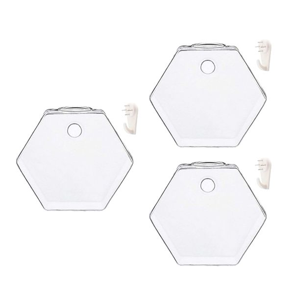 3 x wall mounted transparent glass hydroponic vase terrarium container - hexagon - 13cm
3 x wall mounted transparent glass hydroponic vase terrarium container - hexagon - 13cm
