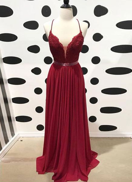 fashion burgundy chiffon backless evening dresses formal gowns with spaghetti straps applique beaded pleated full length cheap, Black;red
fashion burgundy chiffon backless evening dresses formal gowns with spaghetti straps applique beaded pleated full length cheap, Black;red