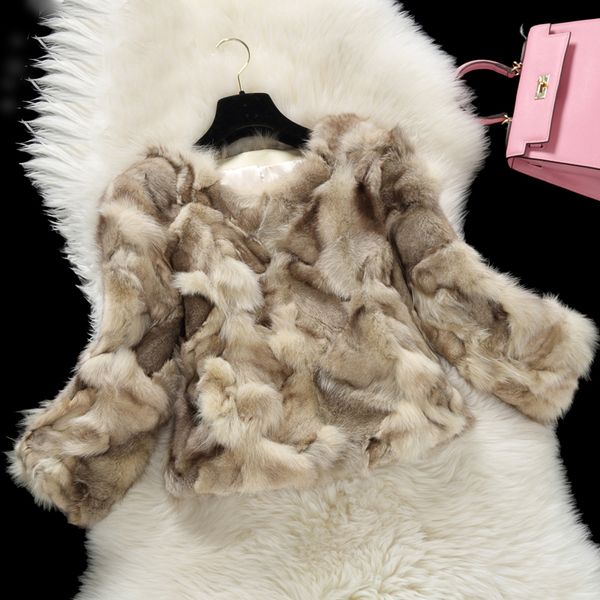 2018 new fashion autumn and winter natural fur jacket women 3/4 sleeve slim short fur coat outerwear ing, Black
2018 new fashion autumn and winter natural fur jacket women 3/4 sleeve slim short fur coat outerwear ing, Black