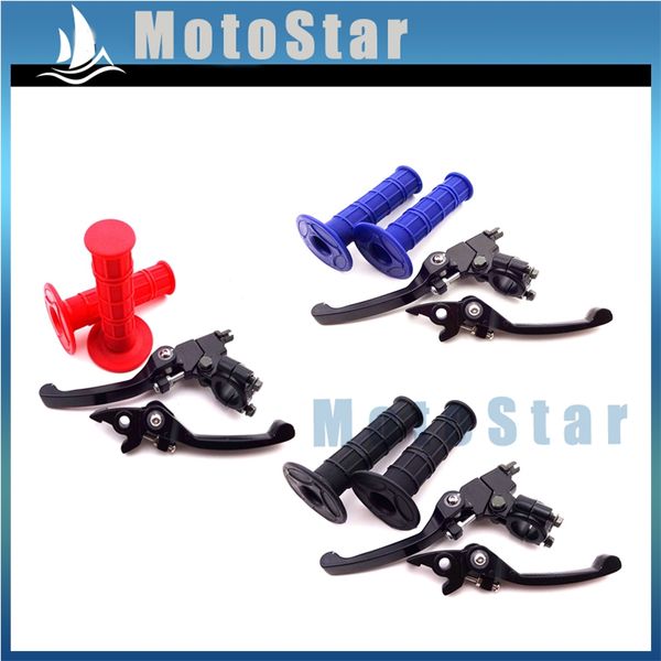 alloy folding brake clutch lever + throttle handle grips for crf50 ssr thumpstarr klx chinese pit dirt trail bike
alloy folding brake clutch lever + throttle handle grips for crf50 ssr thumpstarr klx chinese pit dirt trail bike