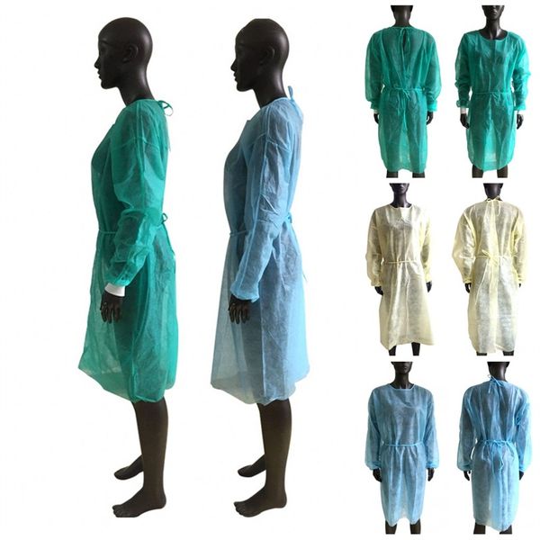 Disposable Isolation Gowns Nonwoven Stretch Cuff Dustproof Safe Protective Suit Clothing Antistatic Anti Splash And Splatte Coveralls 6qh E1 
Disposable Isolation Gowns Nonwoven Stretch Cuff Dustproof Safe Protective Suit Clothing Antistatic Anti Splash And Splatte Coveralls 6qh E1