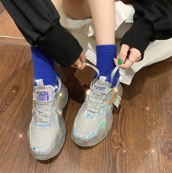 laser dazzle colors women ladies shoelace lacing thick soles walking height increasing students casual tenis shoes, Black;white
laser dazzle colors women ladies shoelace lacing thick soles walking height increasing students casual tenis shoes, Black;white