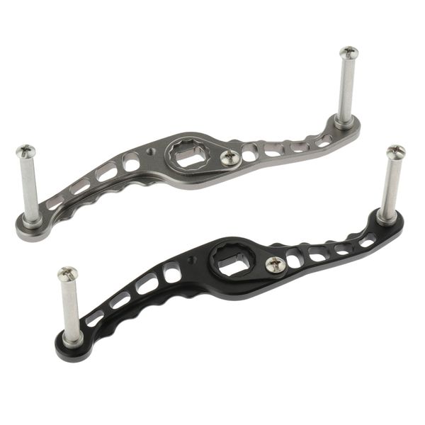 2 pieces new style aluminum fishing reel handle rocker arm for baitcasting diy black silver
2 pieces new style aluminum fishing reel handle rocker arm for baitcasting diy black silver