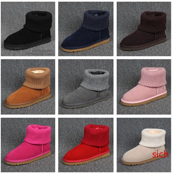 new fashion designer boots women snow boots australian style knitting turned-over cow suede leather winter warm ankle boots brand ivg
new fashion designer boots women snow boots australian style knitting turned-over cow suede leather winter warm ankle boots brand ivg