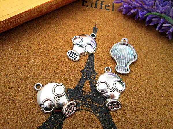 45pcs gas mask charm silver tone gas mask charm charms pendant 28x19mm, Bronze;silver
45pcs gas mask charm silver tone gas mask charm charms pendant 28x19mm, Bronze;silver