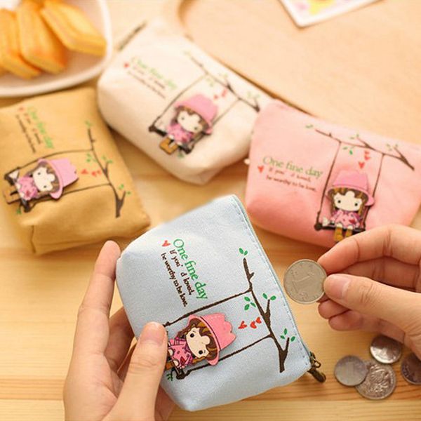 women canvas coin purse cute swing girl wallets card bags bolsas carteira feminina, Red;black
women canvas coin purse cute swing girl wallets card bags bolsas carteira feminina, Red;black