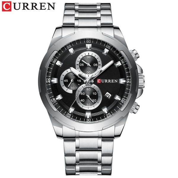 brand curren watches men sport wristwatch fashion business analog quartz watch male clock chronograph stainless steel watch, Slivery;brown
brand curren watches men sport wristwatch fashion business analog quartz watch male clock chronograph stainless steel watch, Slivery;brown