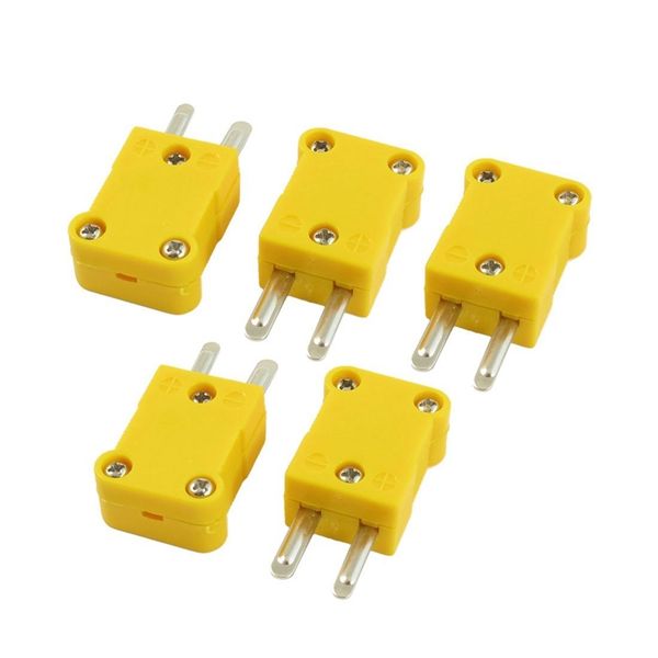 5 pcs yellow plastic case flat male 2-pin k type thermocouple wire connector household thermometers
5 pcs yellow plastic case flat male 2-pin k type thermocouple wire connector household thermometers