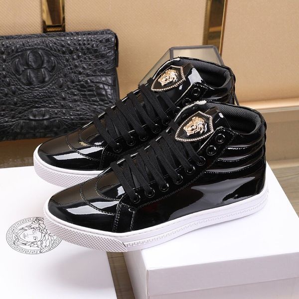 autumn thick-soled personality men's gaobang shoes korean version of the trend of casual men's shoes white students high-top, Black
autumn thick-soled personality men's gaobang shoes korean version of the trend of casual men's shoes white students high-top, Black