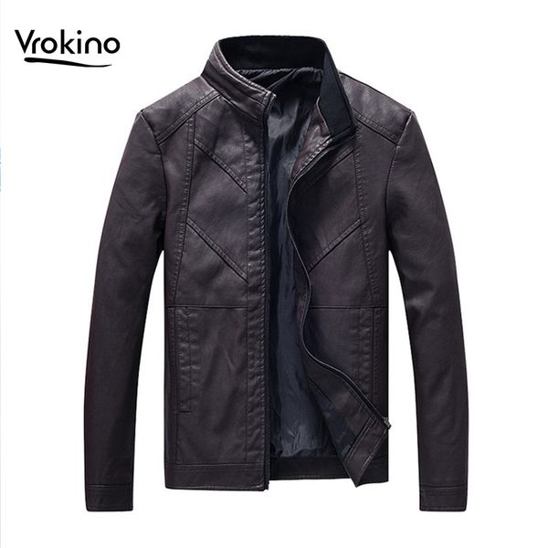 new 2019 men's pu leather jacket casual men's stand collar zipper slim leather jacket brand clothing male red brown black
new 2019 men's pu leather jacket casual men's stand collar zipper slim leather jacket brand clothing male red brown black