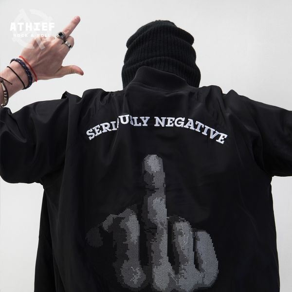 athief man jacket gesture pattern cross stitch spring new long sleeve zipper loose coat, Black;brown
athief man jacket gesture pattern cross stitch spring new long sleeve zipper loose coat, Black;brown