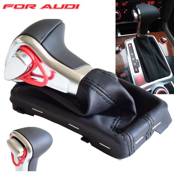 fit for a4 a5 a6 q5 q7 b8 automatic gearshift stick knob shifter handball with dust-proof cover black leather car styling
fit for a4 a5 a6 q5 q7 b8 automatic gearshift stick knob shifter handball with dust-proof cover black leather car styling