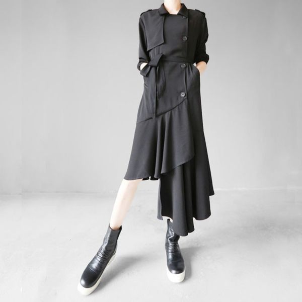 korea 2020 spring summer new black lapel buttons sashes asymmetry casual all-match women slim coats jacket windbreaker w850, Tan;black
korea 2020 spring summer new black lapel buttons sashes asymmetry casual all-match women slim coats jacket windbreaker w850, Tan;black