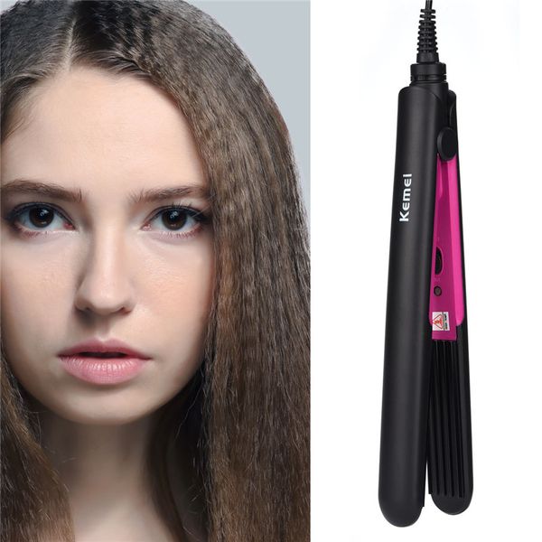 professional crimper corrugation hair curling iron curler corrugated iron styling ceramic corn plate curling wand hair styler, Black
professional crimper corrugation hair curling iron curler corrugated iron styling ceramic corn plate curling wand hair styler, Black