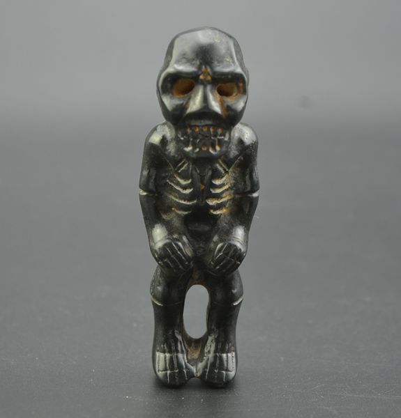 ancient jade and old jade culture meteorite sculpture skeleton and man statue pendant, Silver
ancient jade and old jade culture meteorite sculpture skeleton and man statue pendant, Silver