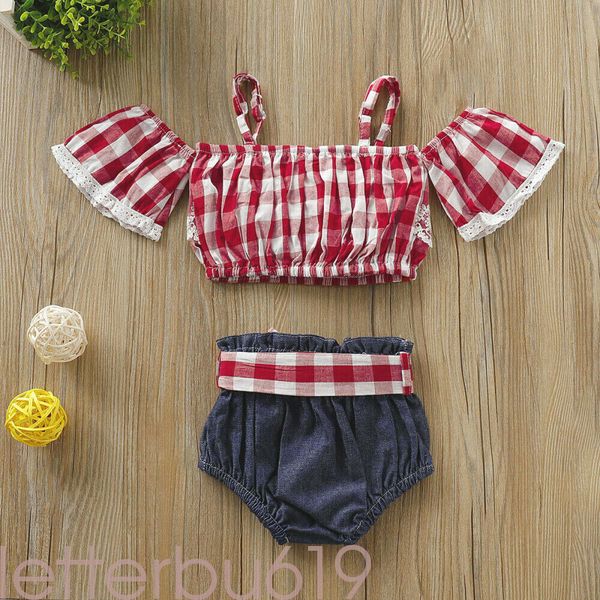 новый 2pcs малышей baby girl с плеча кружева плед топы crop denim шорты повседневный наряды женский пляжный костюм, White
новый 2pcs малышей baby girl с плеча кружева плед топы crop denim шорты повседневный наряды женский пляжный костюм, White
