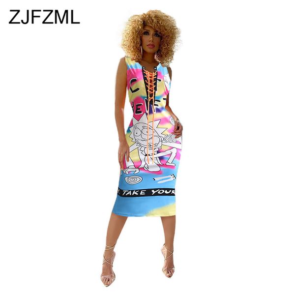 cartoon character letter print t shirt dress women cross lace up high waist sheath dress summer female sleeveless party dresses, Black;gray
cartoon character letter print t shirt dress women cross lace up high waist sheath dress summer female sleeveless party dresses, Black;gray