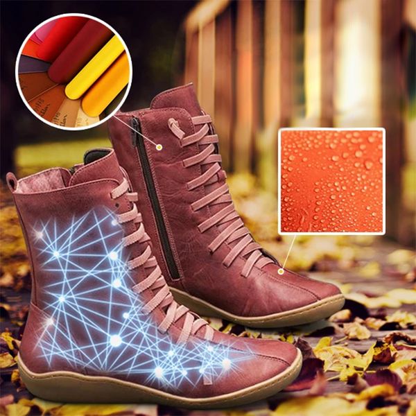 new arch support boots lace up side zipper pu leather breathable for autumn winter yaa99, Black
new arch support boots lace up side zipper pu leather breathable for autumn winter yaa99, Black