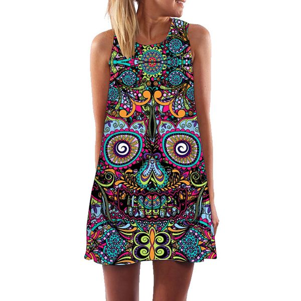 woman clothing party dresses 2019 new skull dress women 3d print sleeveless summer mini dress boho beach casual a line dress dropship, Black;gray
woman clothing party dresses 2019 new skull dress women 3d print sleeveless summer mini dress boho beach casual a line dress dropship, Black;gray