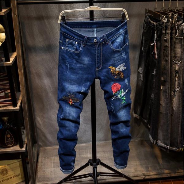 fashion mens jeans patchwork trousers streetwear denim jeans men blue skinny jeans stretch men embroidery pencil pants slim denim men's
fashion mens jeans patchwork trousers streetwear denim jeans men blue skinny jeans stretch men embroidery pencil pants slim denim men's