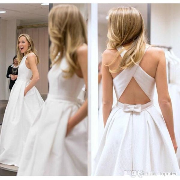 elegant white a line wedding dresses with pockets criss cross back sleeveless satin sweep train custom made bridal gowns custom made
elegant white a line wedding dresses with pockets criss cross back sleeveless satin sweep train custom made bridal gowns custom made