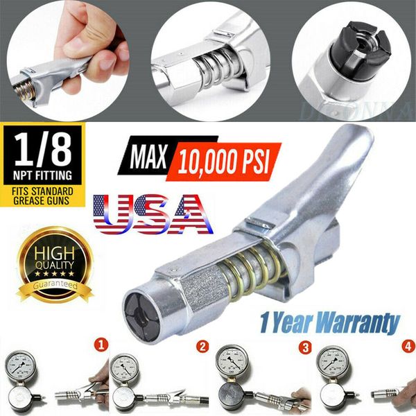 1 / 8npt grease gun муфта блокируется на zerk 10000 psi фитинги grease смены навесного оборудования место tip lock-на мфс goes в не на lube
1 / 8npt grease gun муфта блокируется на zerk 10000 psi фитинги grease смены навесного оборудования место tip lock-на мфс goes в не на lube