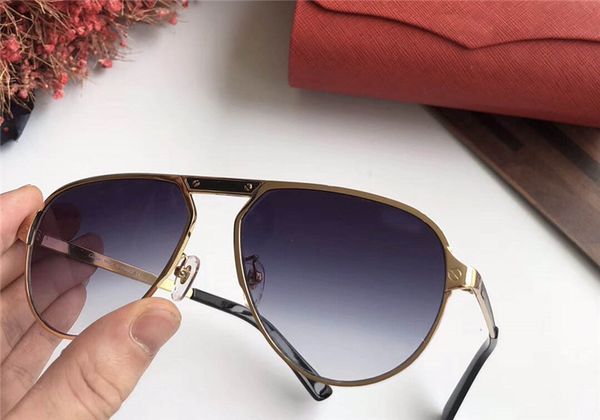wholesale-0101 luxury designer sunglasses metal pilot frame glasses handmadwear lens laser uv400 protection with case, Black
wholesale-0101 luxury designer sunglasses metal pilot frame glasses handmadwear lens laser uv400 protection with case, Black
