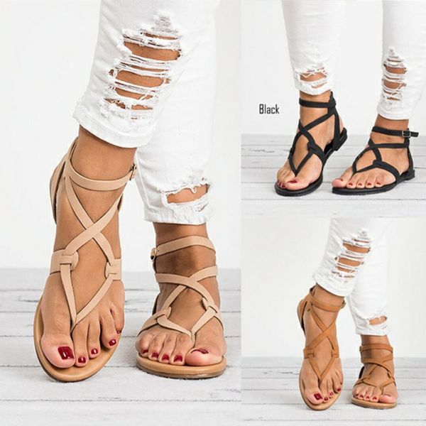 summer flat bottomed large women's sandals, factory direct sales, wholesale