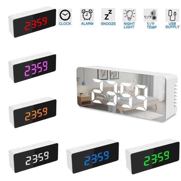 led mirror digital alarm clock snooze table clock wake up light electronic temperature usb despertador home decor
led mirror digital alarm clock snooze table clock wake up light electronic temperature usb despertador home decor