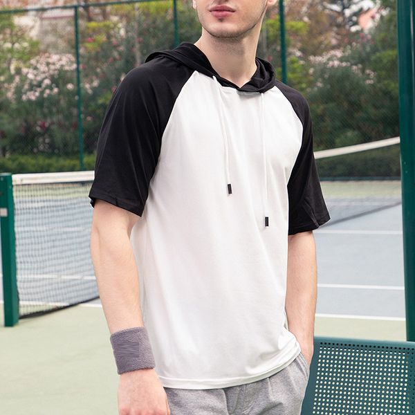 drawstring casual fashion tshirt men hooded t-shirt man short sleeve solid color spring and summer new round neck men, White;black
drawstring casual fashion tshirt men hooded t-shirt man short sleeve solid color spring and summer new round neck men, White;black