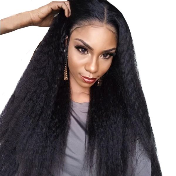 brazilian virgin human hair lace front wigs kinky straight glueless lace wig pre plucked 130% density 1b color, Black;brown
brazilian virgin human hair lace front wigs kinky straight glueless lace wig pre plucked 130% density 1b color, Black;brown