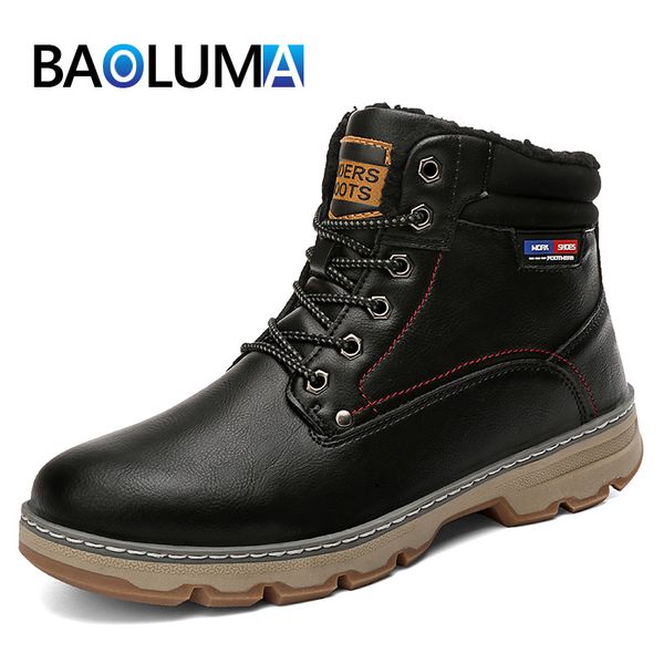brand men winter snow bootsr thick plush ankle boots lace-upnon-slip waterproof warm outdoor motion plush casual shoes 39-46, Black
brand men winter snow bootsr thick plush ankle boots lace-upnon-slip waterproof warm outdoor motion plush casual shoes 39-46, Black