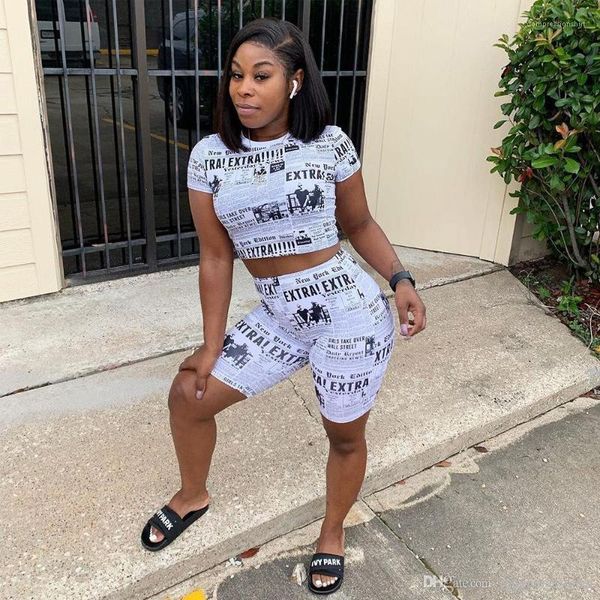 2pcs letter print pants crew neck short sleeve fashion style female clothing casual apparel womens summer designer, White
2pcs letter print pants crew neck short sleeve fashion style female clothing casual apparel womens summer designer, White