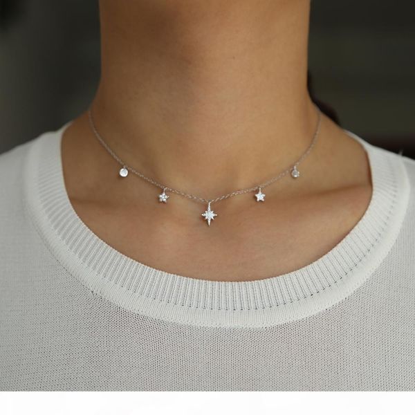 new summer jewelry drop drip micro pave sparing cz star pendants choker charm necklaces real 925 silver delicate choker neck
new summer jewelry drop drip micro pave sparing cz star pendants choker charm necklaces real 925 silver delicate choker neck