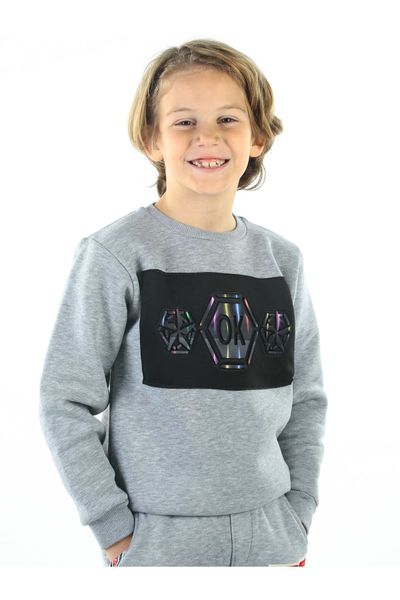 gray winter male child sweatshirt