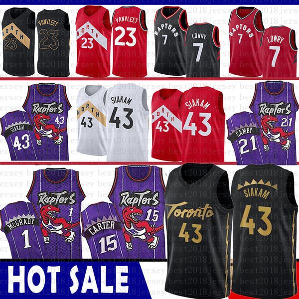 vince 15 carter pascal 43 siakam toronto basketball jersey raptors fred 23 vanvleet kyle 7 lowry marcus 21 camby tracy leonard 1 mcgrady, Black;blue
vince 15 carter pascal 43 siakam toronto basketball jersey raptors fred 23 vanvleet kyle 7 lowry marcus 21 camby tracy leonard 1 mcgrady, Black;blue