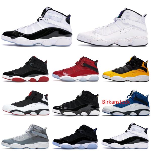 6 rings men basketball shoes six taxi bred black ice cool grey concord mens trainers sports sneakers 7-13 wholesale
6 rings men basketball shoes six taxi bred black ice cool grey concord mens trainers sports sneakers 7-13 wholesale