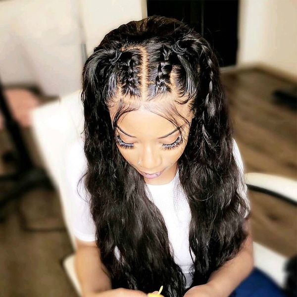 remy body wave 360 lace frontal human hair wigs with baby hair preplucked bleached knot natural hairline lace front wig, Black
remy body wave 360 lace frontal human hair wigs with baby hair preplucked bleached knot natural hairline lace front wig, Black