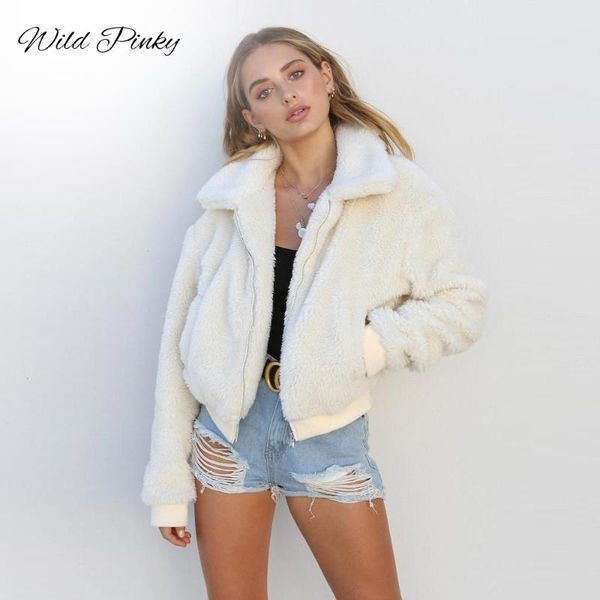 women's fur & faux wildpinky coat women autumn winter fluffy teddy jacket plus size long sleeve outerwear turn down short female, Black
women's fur & faux wildpinky coat women autumn winter fluffy teddy jacket plus size long sleeve outerwear turn down short female, Black