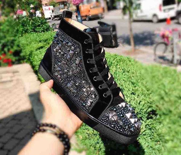 sliver studs luxurious loubitag max stud casual flat strass rhinestones mixed high-men women red bottom sneakers shoes -- party wedding, Black
sliver studs luxurious loubitag max stud casual flat strass rhinestones mixed high-men women red bottom sneakers shoes -- party wedding, Black