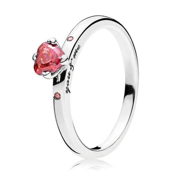 authentic 925 sterling silver pan ring red heart-shaped crystal you & me ring for women gift fine vanlentine's day jewelry, Golden;silver
authentic 925 sterling silver pan ring red heart-shaped crystal you & me ring for women gift fine vanlentine's day jewelry, Golden;silver