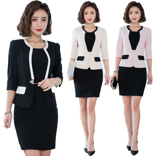 fashion ladies black blazer for women dress suits ladies business dress work wear set half sleeve jackets women suits office set, White;black
fashion ladies black blazer for women dress suits ladies business dress work wear set half sleeve jackets women suits office set, White;black