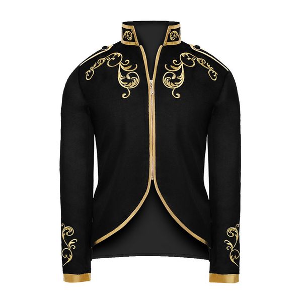 dihope prince мода золотошвейный blazer для мужчин medieval slim fit пиджак воротник стойка молния костюм coat мужской одежды, White;black
dihope prince мода золотошвейный blazer для мужчин medieval slim fit пиджак воротник стойка молния костюм coat мужской одежды, White;black