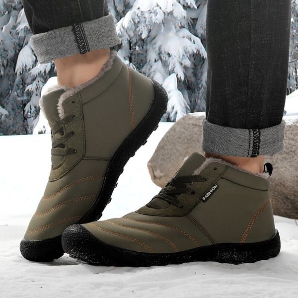 snow boots men's 2019 winter plus velvet large size cotton shoes outdoor non-slip ankle boots hiking sneakers man, Black
snow boots men's 2019 winter plus velvet large size cotton shoes outdoor non-slip ankle boots hiking sneakers man, Black