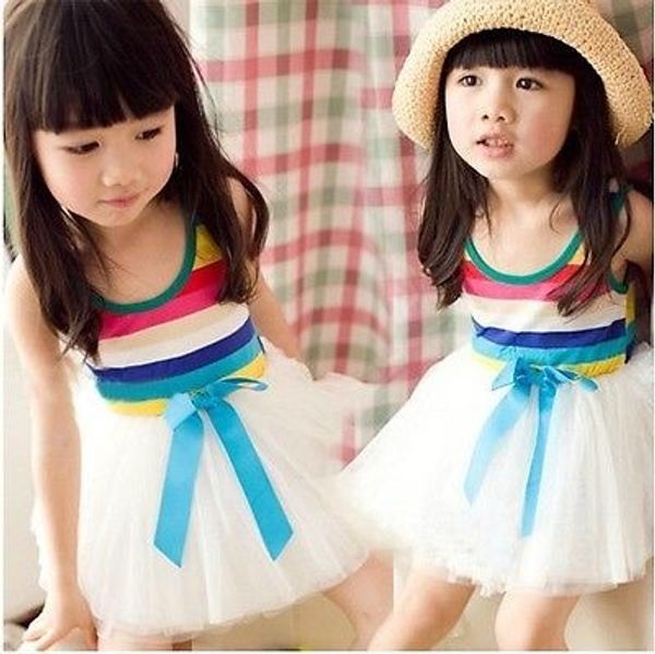 fashion toddler baby girls cotton summer sling sleeveless striped mesh dress outfit clothes, Red;yellow
fashion toddler baby girls cotton summer sling sleeveless striped mesh dress outfit clothes, Red;yellow