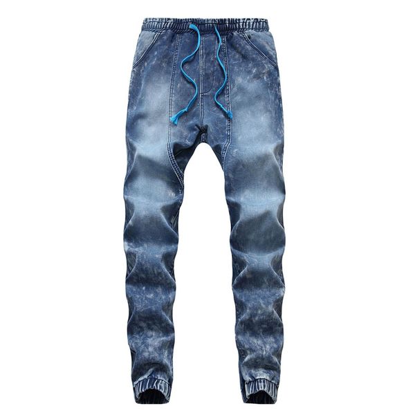 fashion men hip hop jeans pants high stretch harem denim trousers drawstring elastic waist and cuff size 29-38 washed, Blue
fashion men hip hop jeans pants high stretch harem denim trousers drawstring elastic waist and cuff size 29-38 washed, Blue