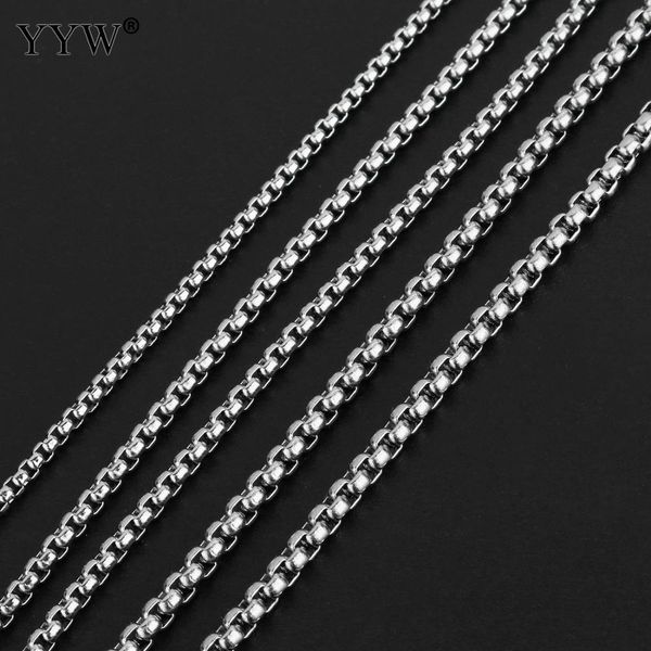 men's stainless steel basic chains rock box link chain necklace diy jewelry findings making accessories 2/2.5/3/3.5/4mm, Silver
men's stainless steel basic chains rock box link chain necklace diy jewelry findings making accessories 2/2.5/3/3.5/4mm, Silver