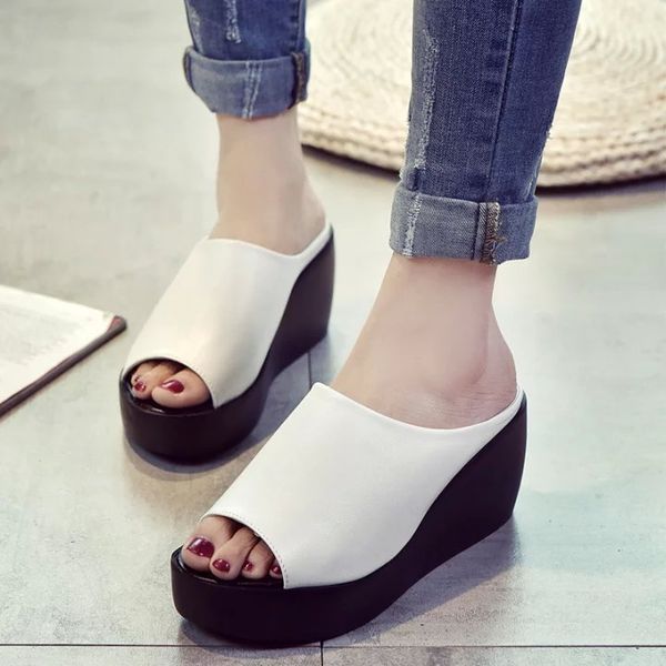 women sandals comfort women shoes fish mouth wedge sandals platform shoes woman sandalie women slippers, Black
women sandals comfort women shoes fish mouth wedge sandals platform shoes woman sandalie women slippers, Black
