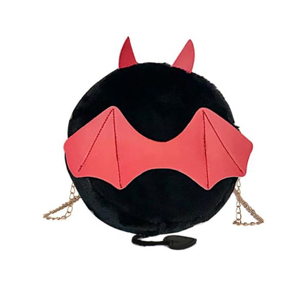 creative bags for woman chain bag funny halloween cartoon bat plush bags personality zipper closed 3 color fashion design 2020
creative bags for woman chain bag funny halloween cartoon bat plush bags personality zipper closed 3 color fashion design 2020